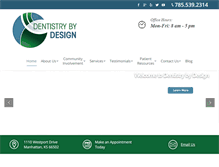 Tablet Screenshot of dentistrybydesignks.com